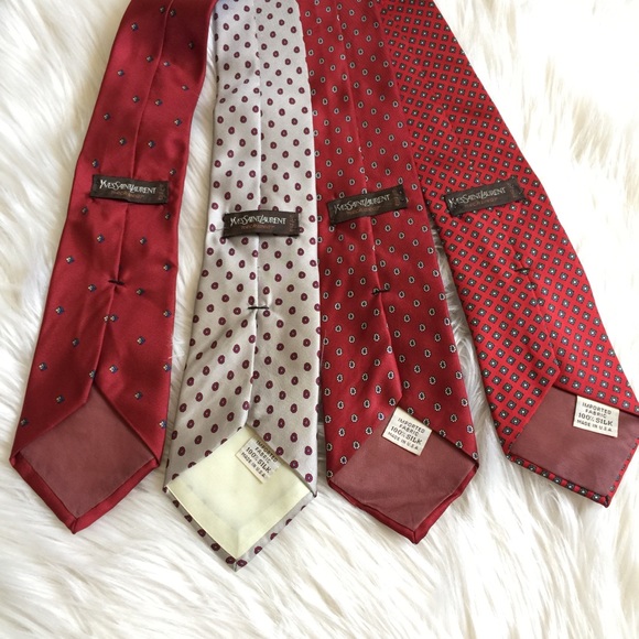 Set of 4 Yves Saint Laurent Neckwear - Picture 2 of 8